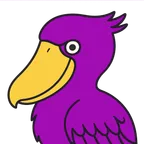 akeit0’s purple bird with a yellow beak